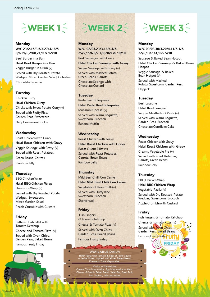 Spring Summer Menu 2026 Spring Summer Menu 2026